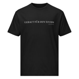 T-Shirt aus feinem Jersey "Gebaut für den Sturm"