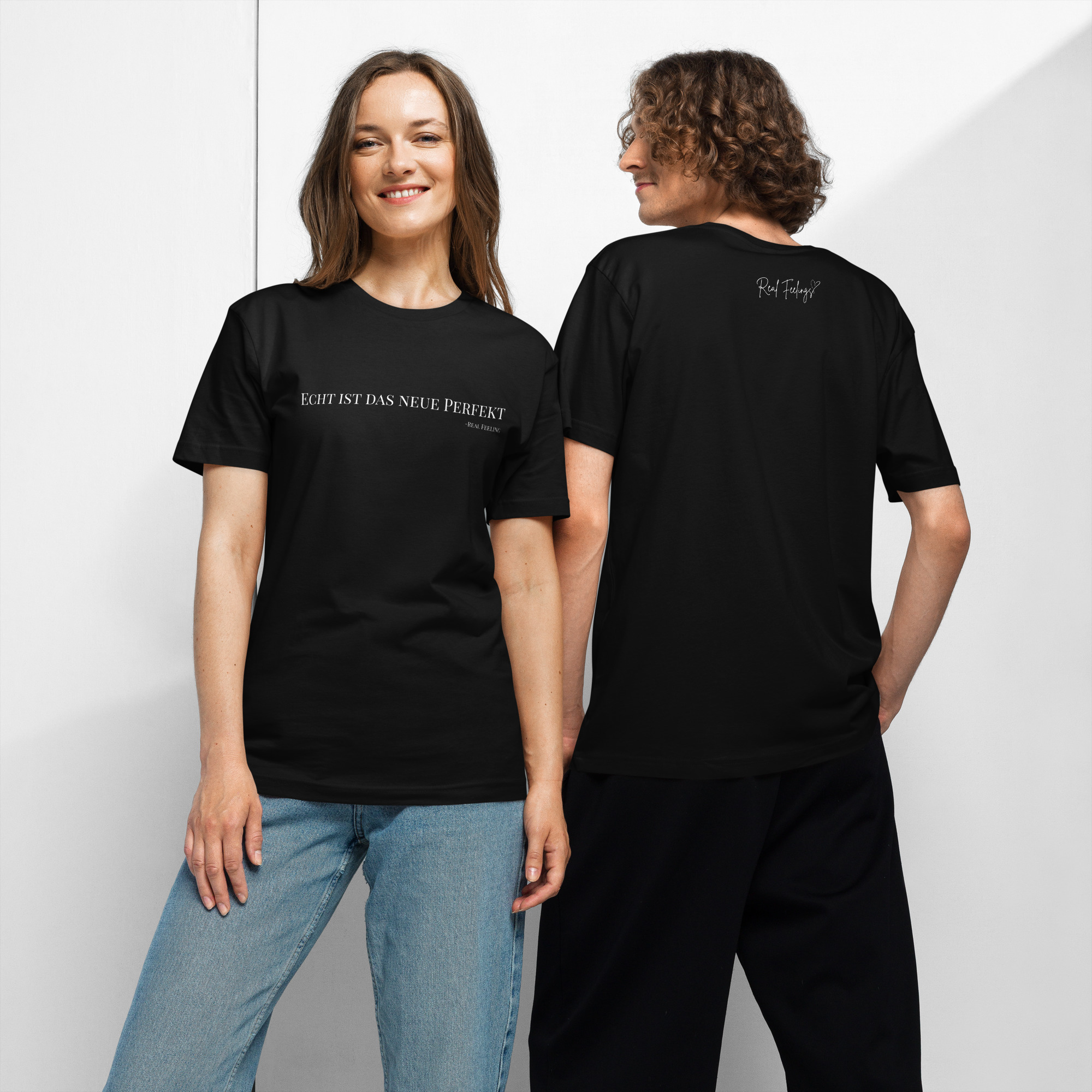 T-Shirt aus feinem Jersey "Echt ist das neue Perfekt" – Bild 13