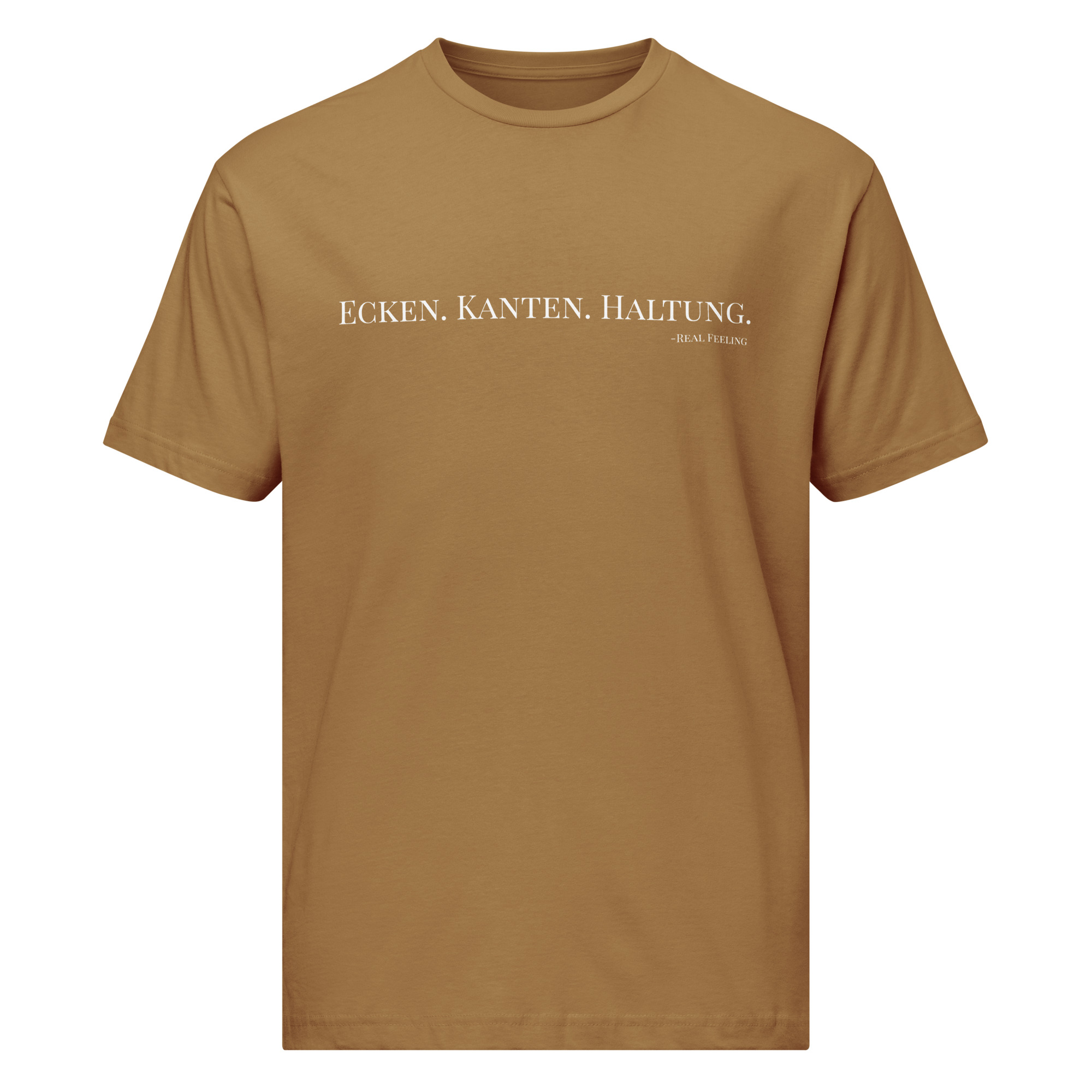 T-Shirt aus feinem Jersey "Ecken. Kanten. Haltung." – Bild 3