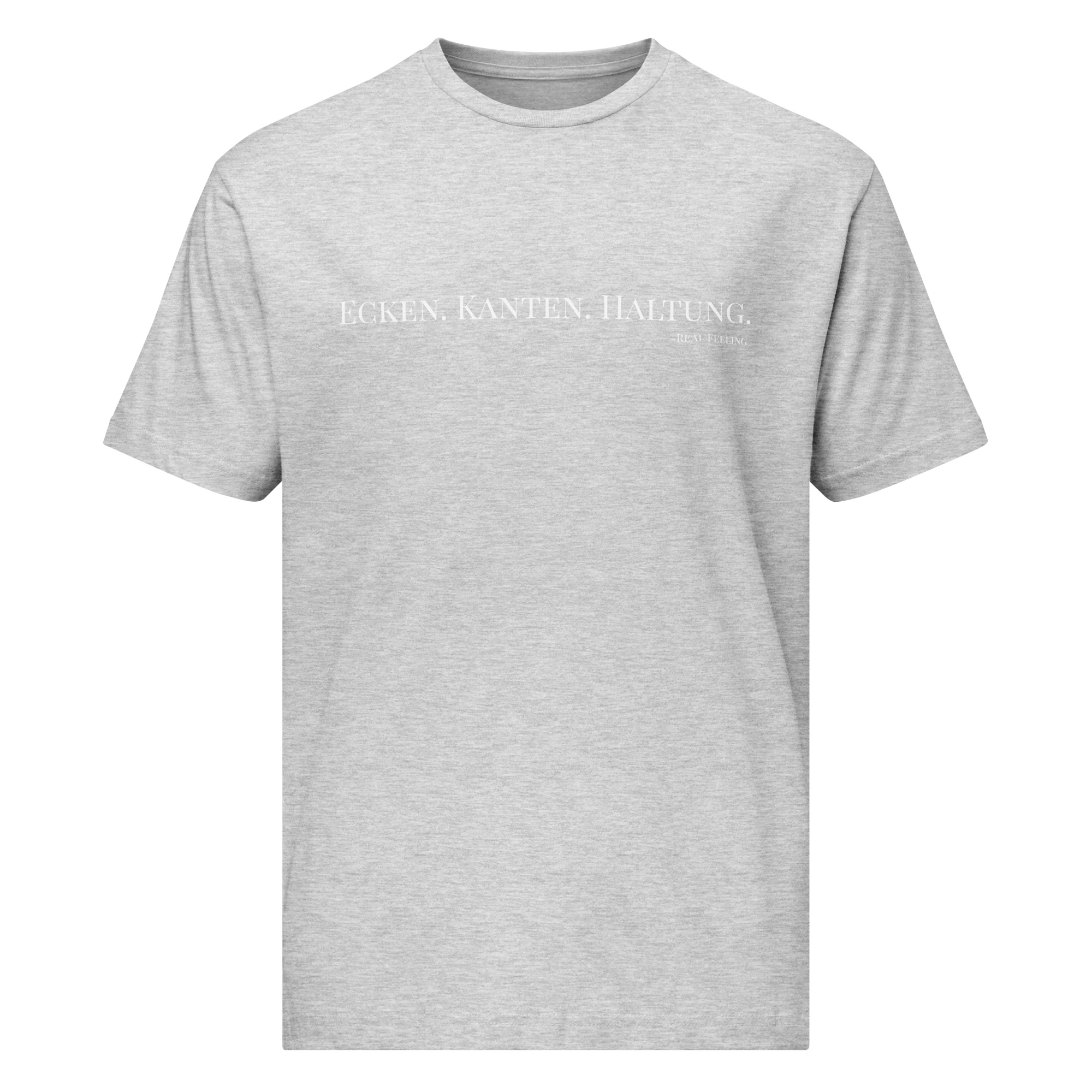 T-Shirt aus feinem Jersey "Ecken. Kanten. Haltung." – Bild 4
