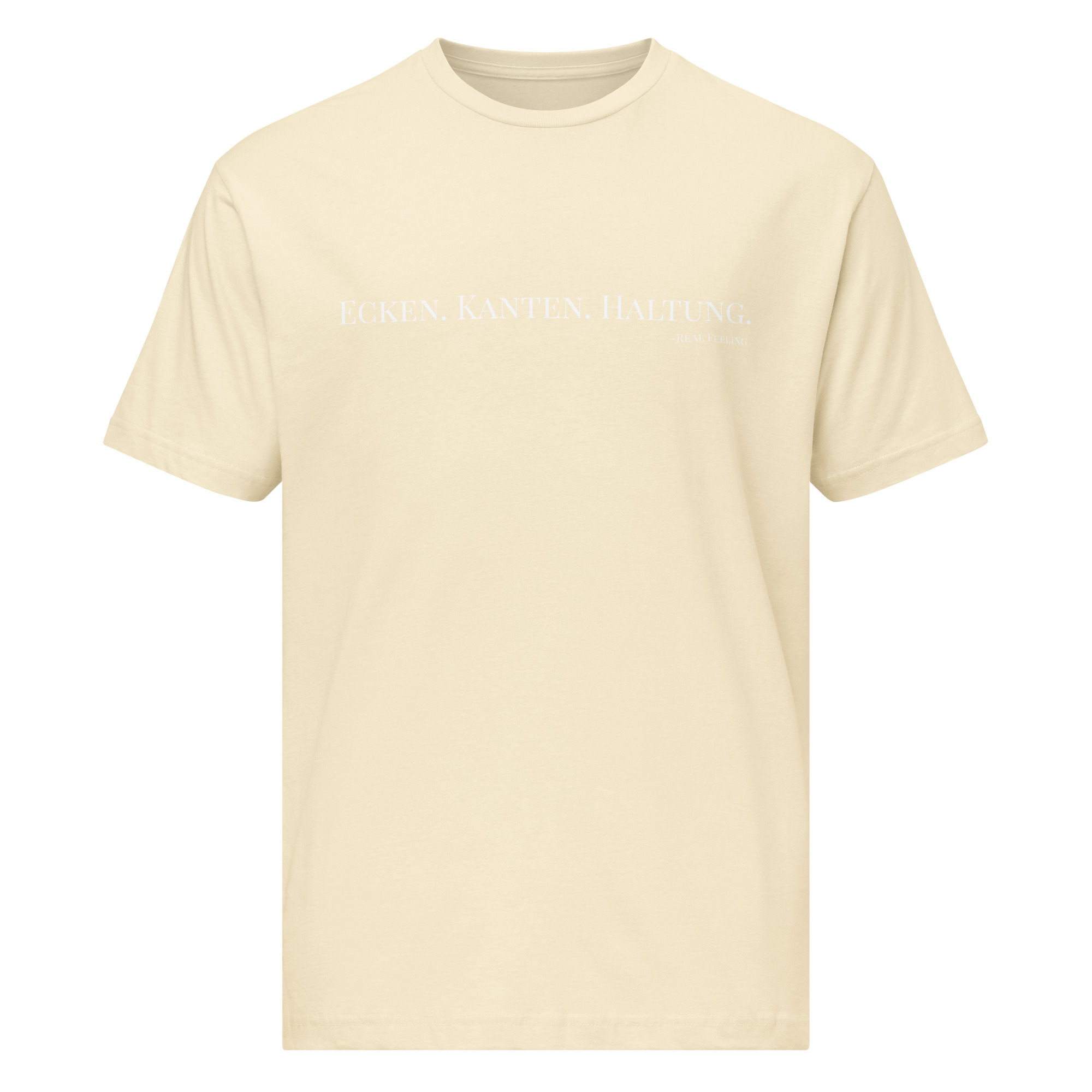 T-Shirt aus feinem Jersey "Ecken. Kanten. Haltung." – Bild 6