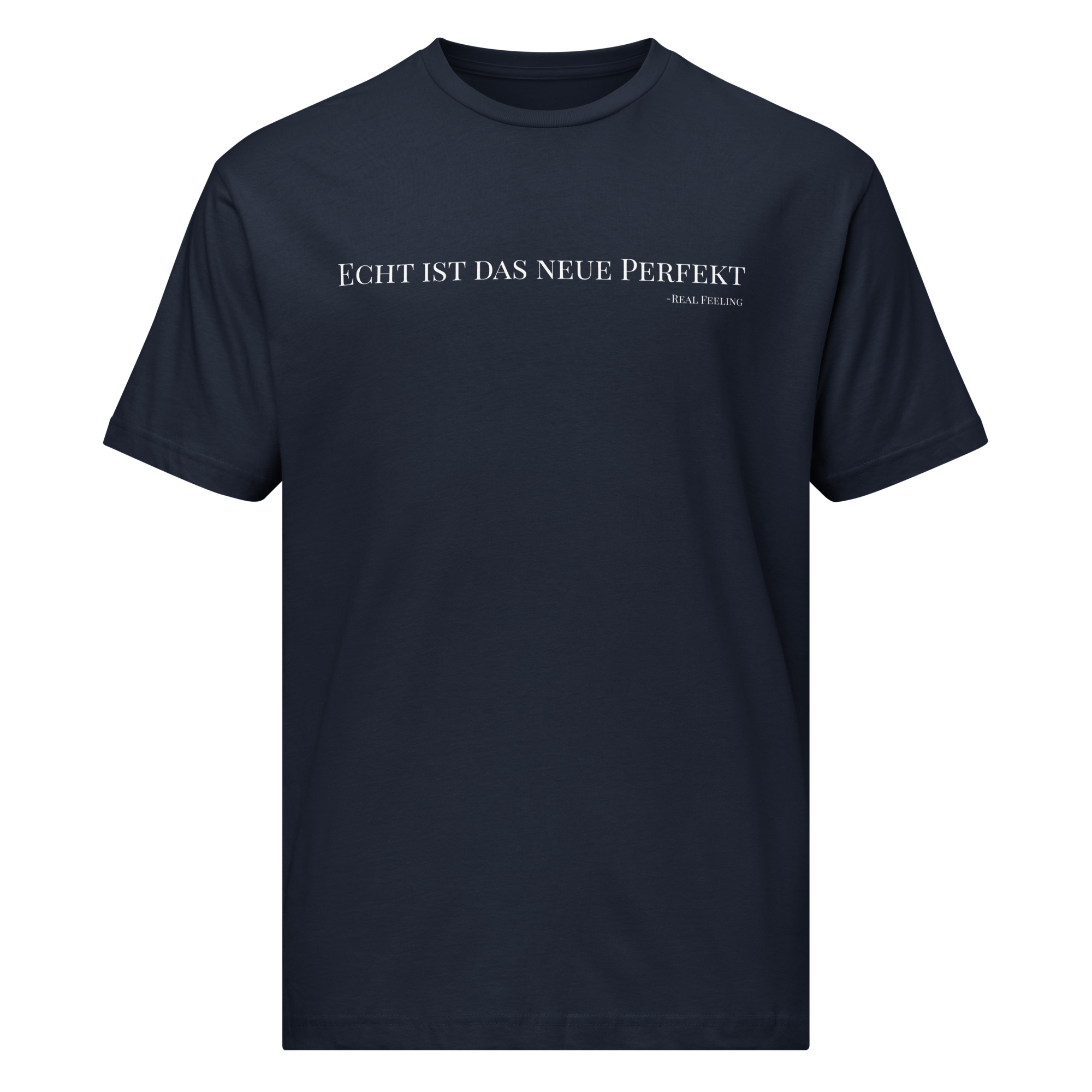T-Shirt aus feinem Jersey "Echt ist das neue Perfekt" – Bild 2