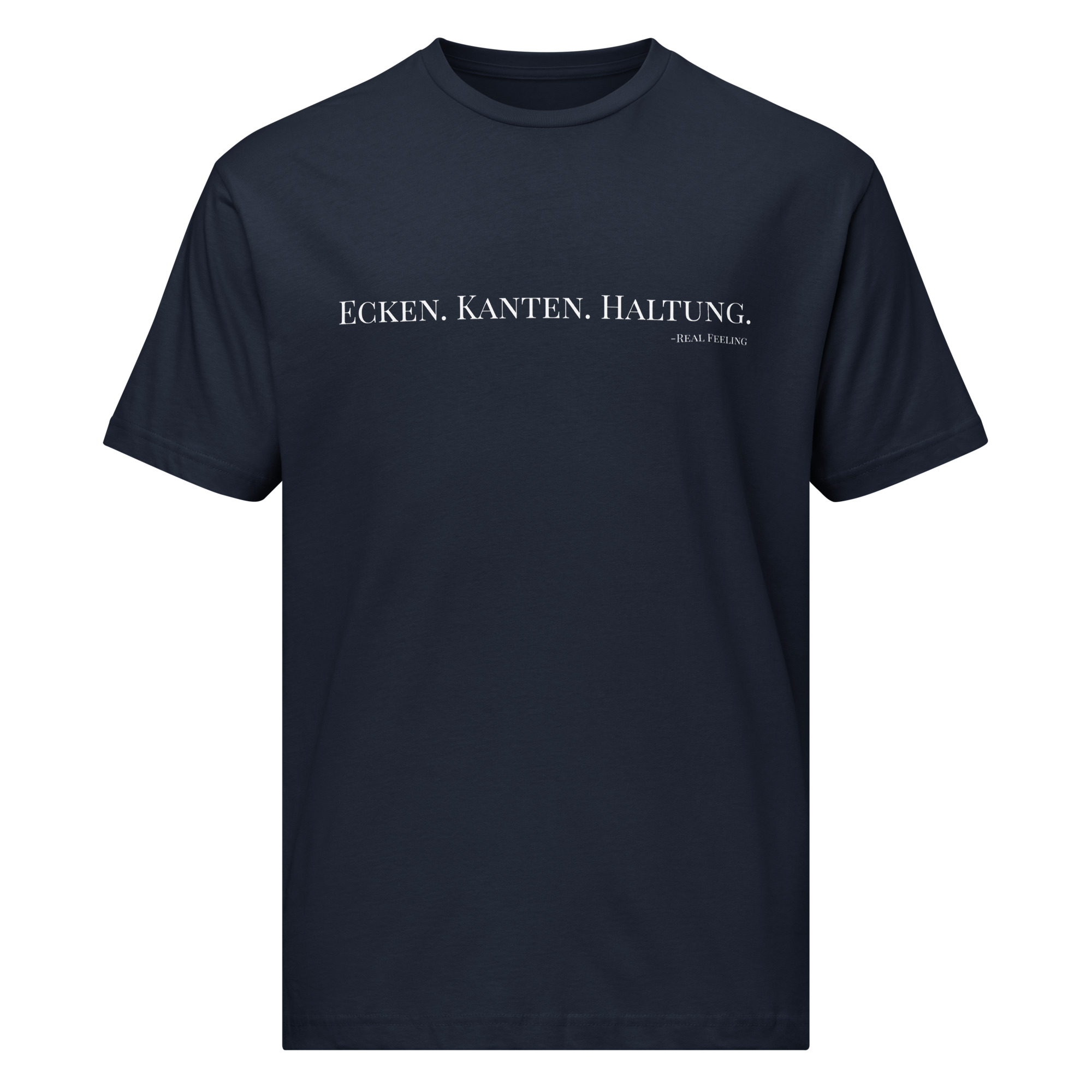 T-Shirt aus feinem Jersey "Ecken. Kanten. Haltung." – Bild 2