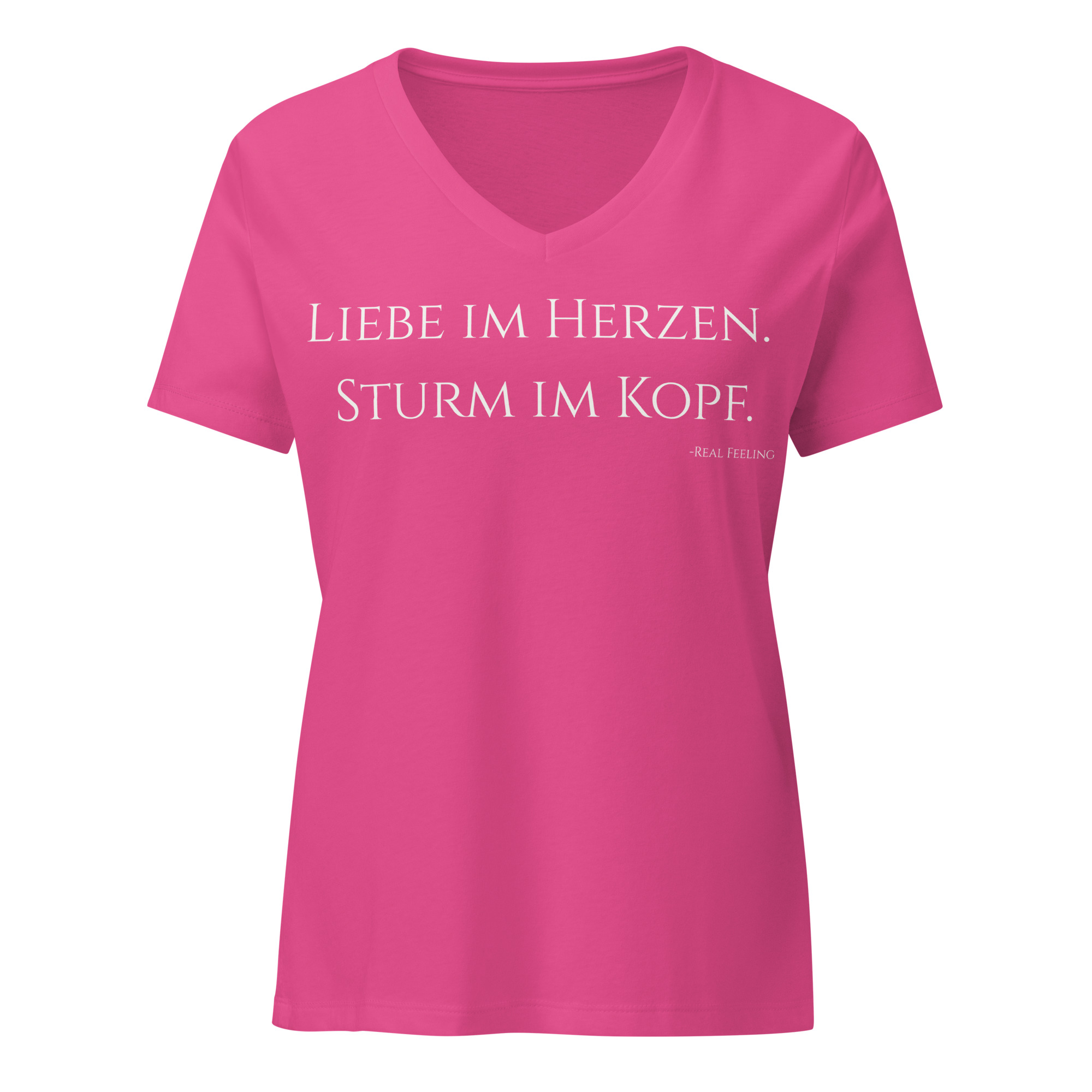 Damen T-Shirt "Liebe in Herzen. Sturm im Kopf" – Bild 5