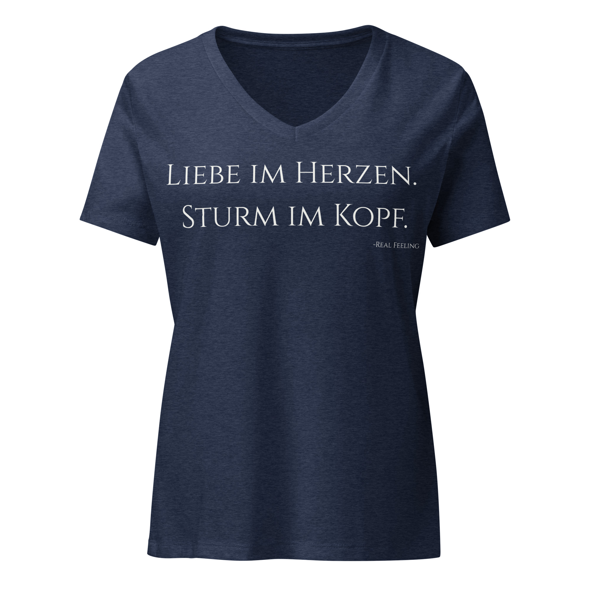 Damen T-Shirt "Liebe in Herzen. Sturm im Kopf" – Bild 2