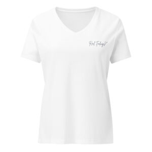 Damen T-Shirt mit V-Ausschnitt "unsere Stärke"