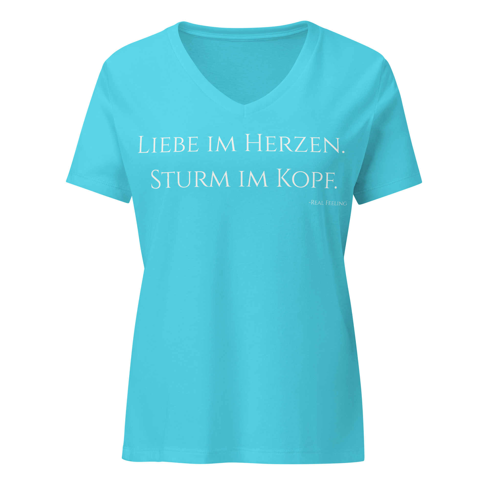 Damen T-Shirt "Liebe in Herzen. Sturm im Kopf" – Bild 7